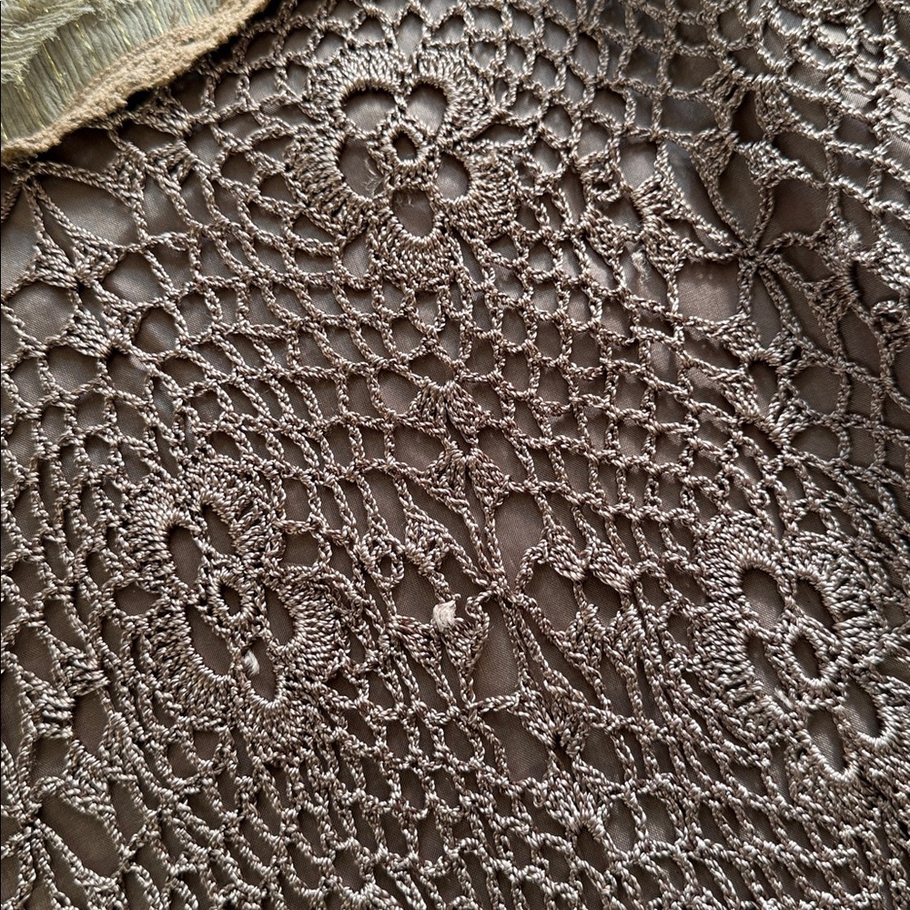Sweet by Miss Me Brown Crochet Fringe Skirt - Picture 8 of 9